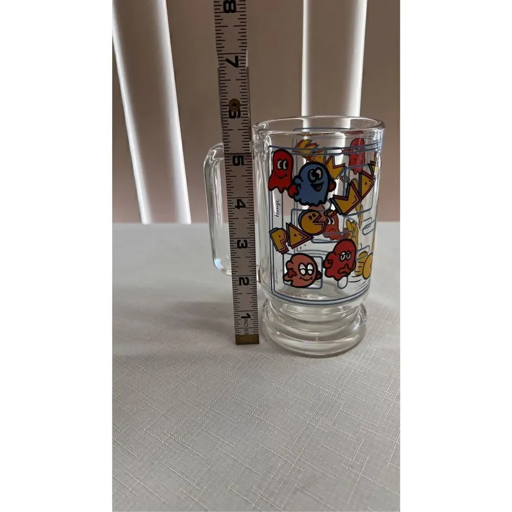 MIDWAY HOUZE PAC MAN GLASS MUG VIDEO GAME